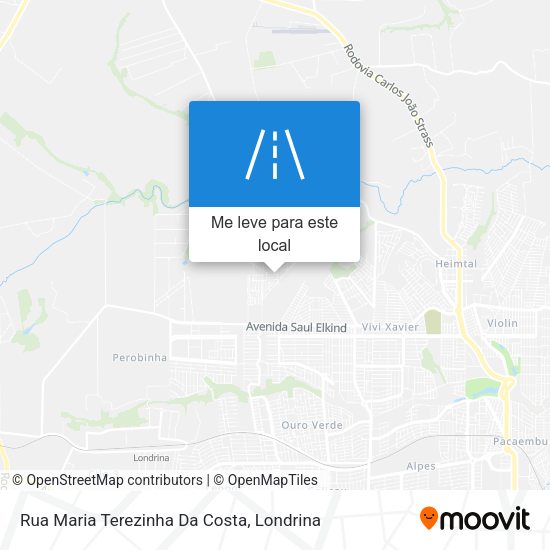 Rua Maria Terezinha Da Costa mapa