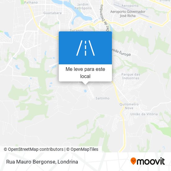 Rua Mauro Bergonse mapa