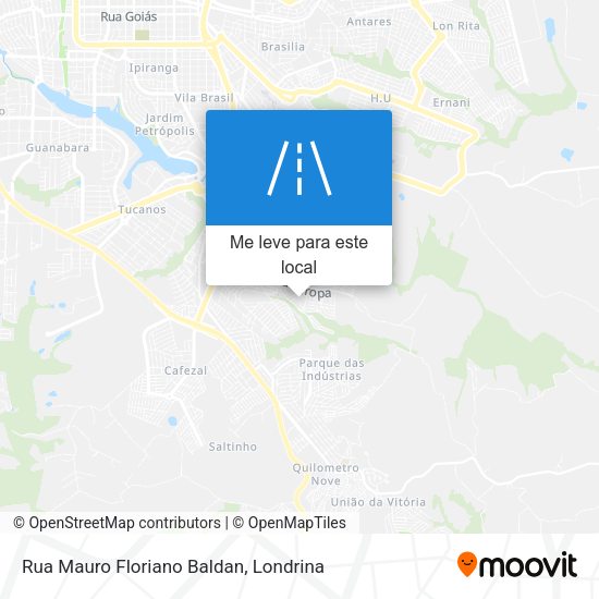 Rua Mauro Floriano Baldan mapa