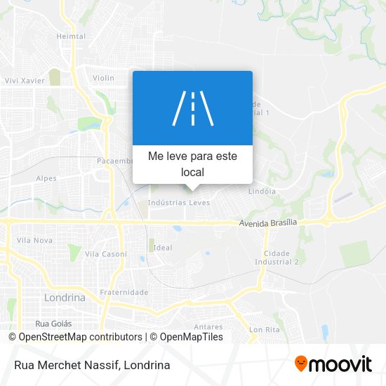 Rua Merchet Nassif mapa