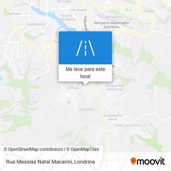Rua Messias Natal Macarini mapa