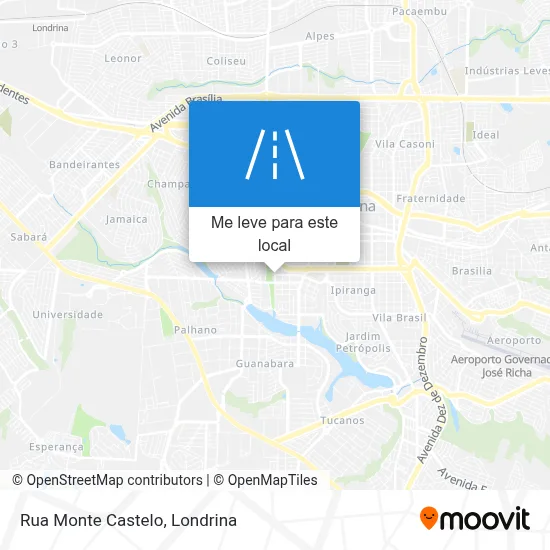 Rua Monte Castelo mapa