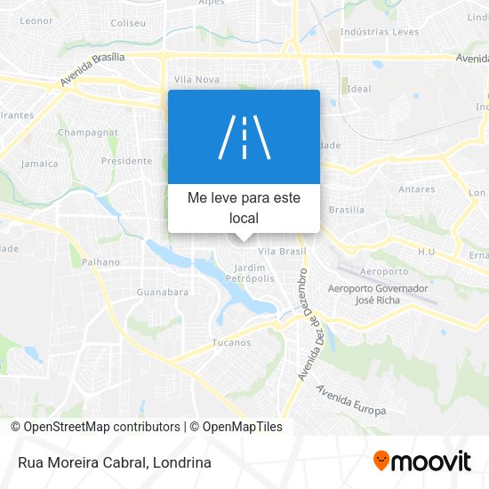 Rua Moreira Cabral mapa