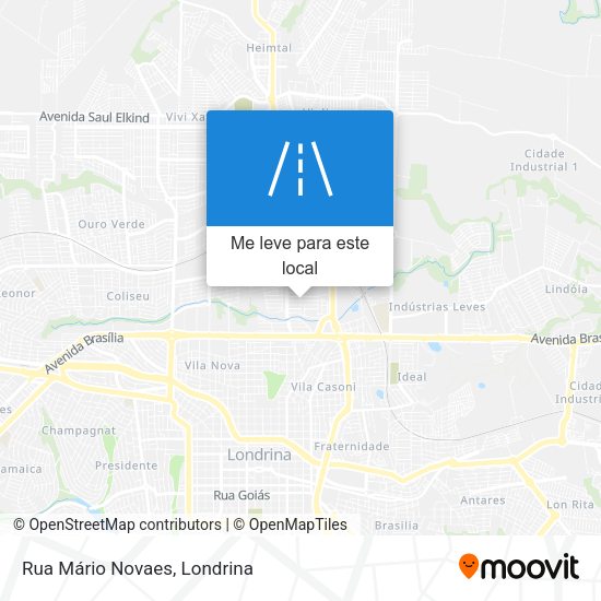 Rua Mário Novaes mapa