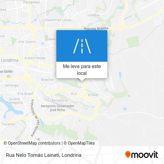 Rua Nelo Tomás Laineti mapa