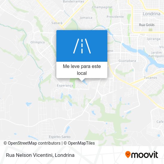 Rua Nelson Vicentini mapa