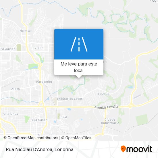 Rua Nicolau D'Andrea mapa