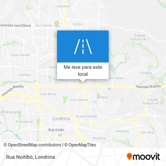 Rua Noitibó mapa