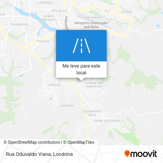 Rua Oduvaldo Viana mapa