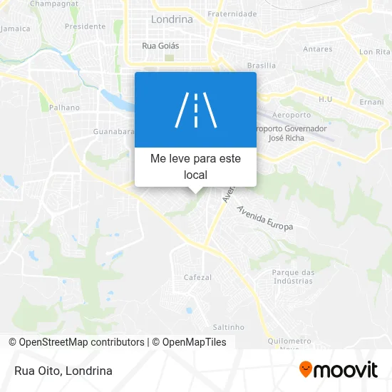 Rua Oito mapa