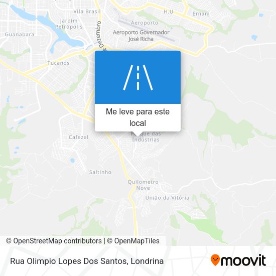 Rua Olimpio Lopes Dos Santos mapa