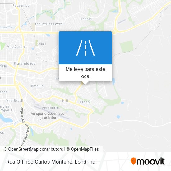 Rua Orlindo Carlos Monteiro mapa