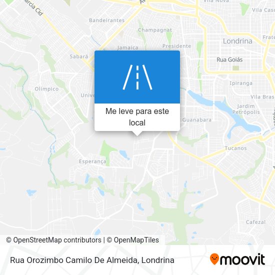 Rua Orozimbo Camilo De Almeida mapa