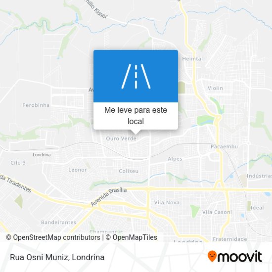 Rua Osni Muniz mapa