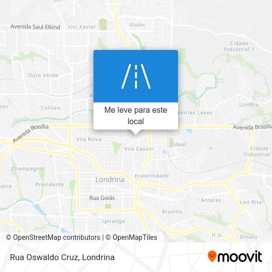 Rua Oswaldo Cruz mapa