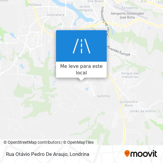 Rua Otávio Pedro De Araujo mapa