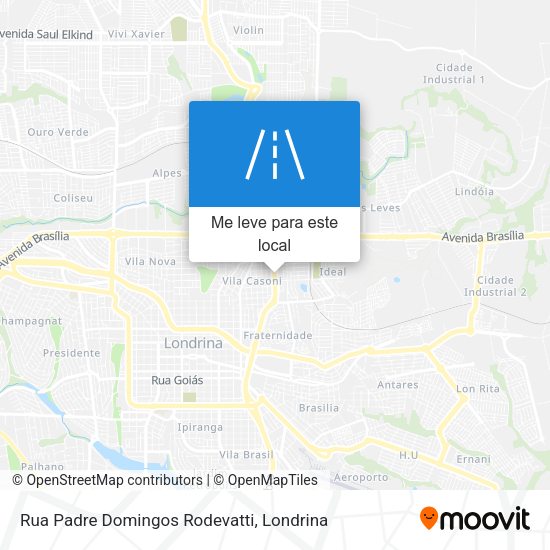 Rua Padre Domingos Rodevatti mapa