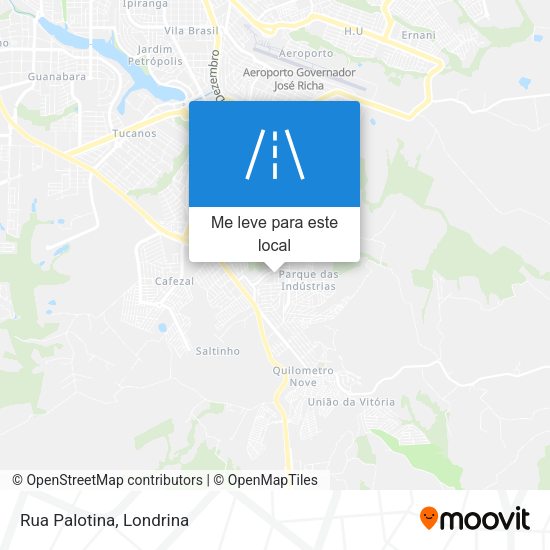 Rua Palotina mapa