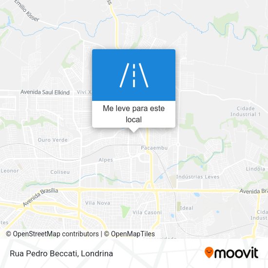 Rua Pedro Beccati mapa