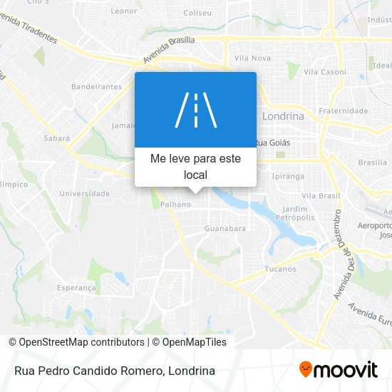 Rua Pedro Candido Romero mapa