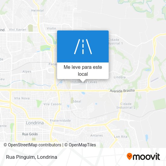 Rua Pinguim mapa