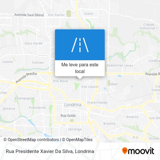 Rua Presidente Xavier Da Silva mapa