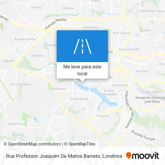 Rua Professor Joaquim De Matos Barreto mapa