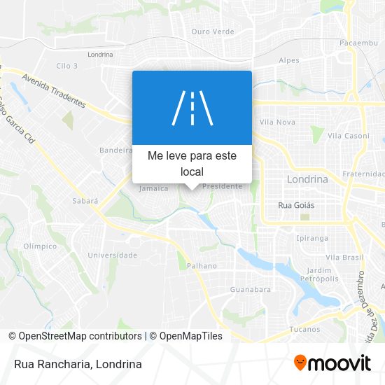 Rua Rancharia mapa