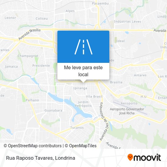Rua Raposo Tavares mapa