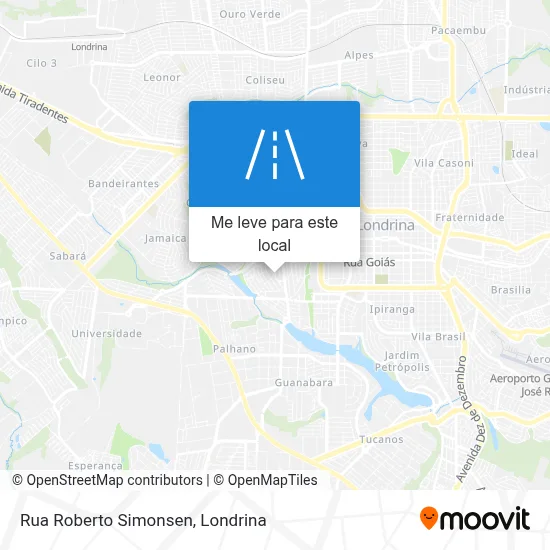 Rua Roberto Simonsen mapa