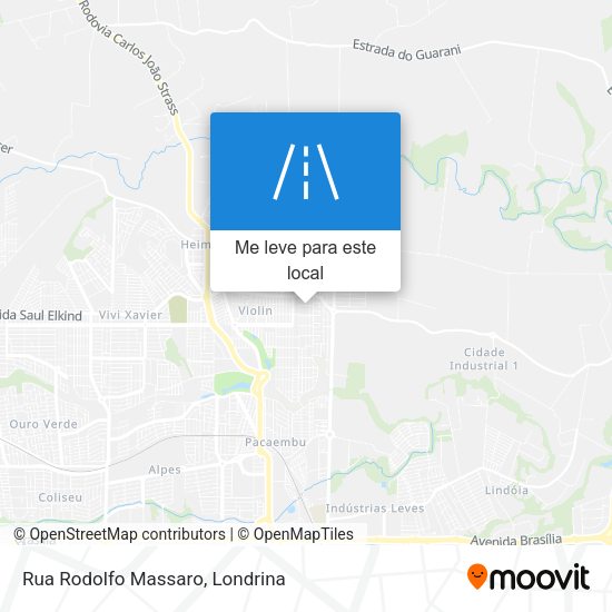 Rua Rodolfo Massaro mapa