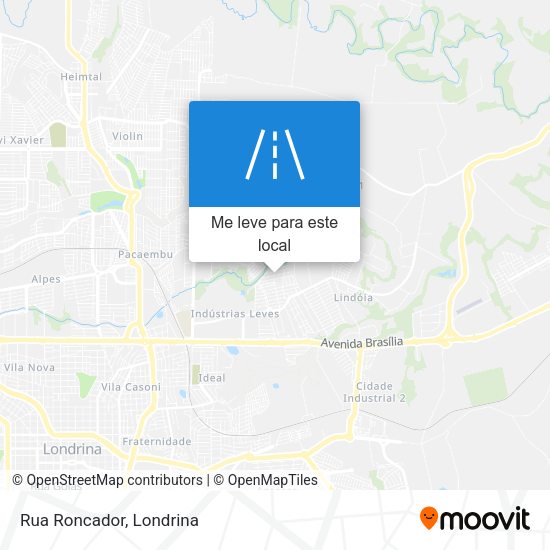 Rua Roncador mapa
