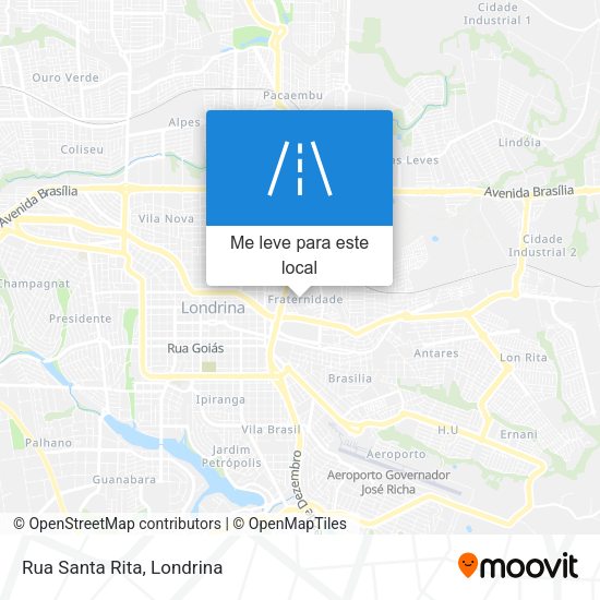 Rua Santa Rita mapa