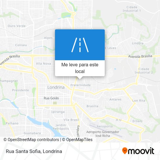 Rua Santa Sofia mapa
