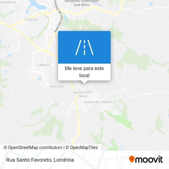 Rua Santo Favoreto mapa