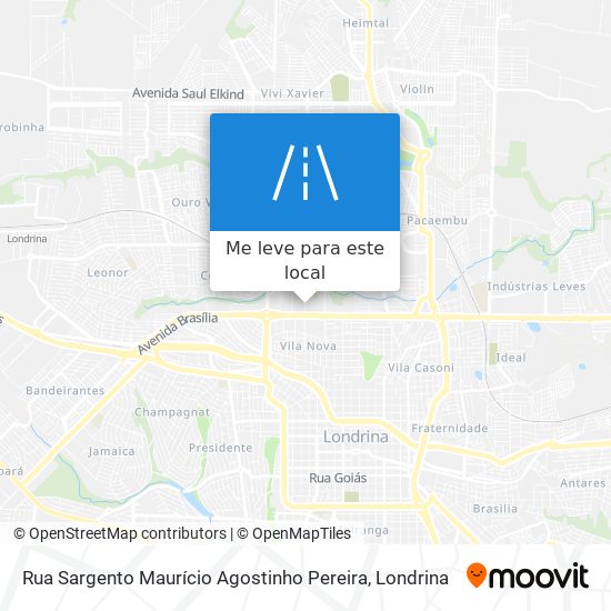 Rua Sargento Maurício Agostinho Pereira mapa