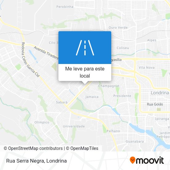 Rua Serra Negra mapa