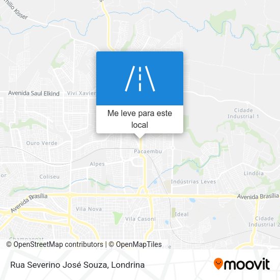 Rua Severino José Souza mapa