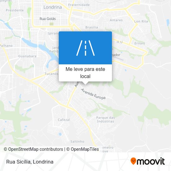Rua Sicília mapa
