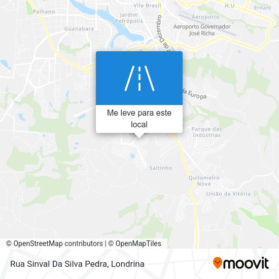 Rua Sinval Da Silva Pedra mapa