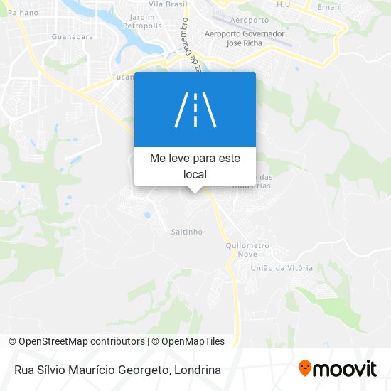 Rua Sílvio Maurício Georgeto mapa