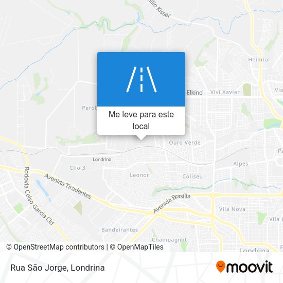 Rua São Jorge mapa