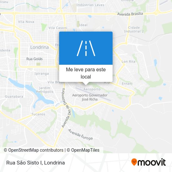 Rua São Sisto I mapa