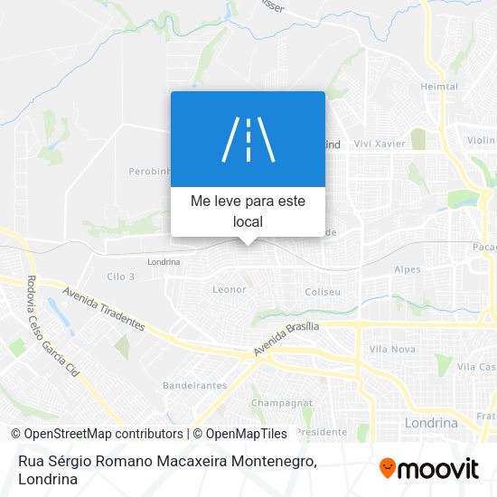 Rua Sérgio Romano Macaxeira Montenegro mapa