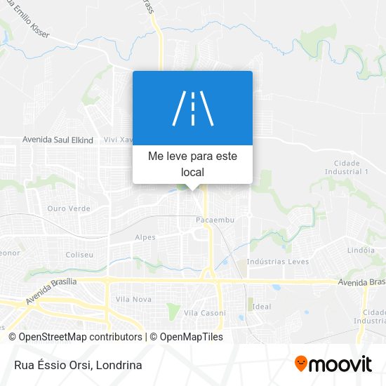 Rua Éssio Orsi mapa