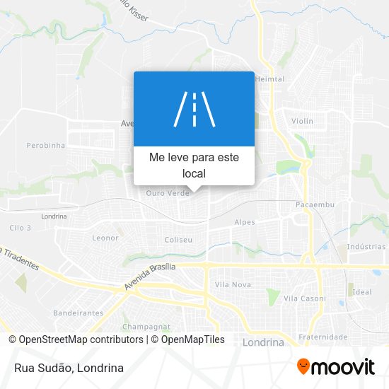 Rua Sudão mapa