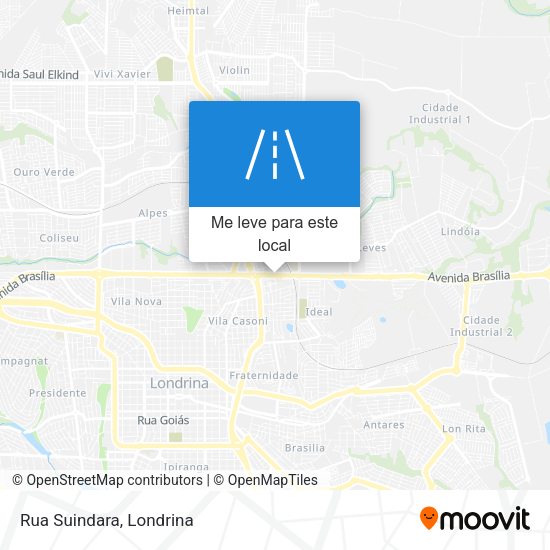 Rua Suindara mapa
