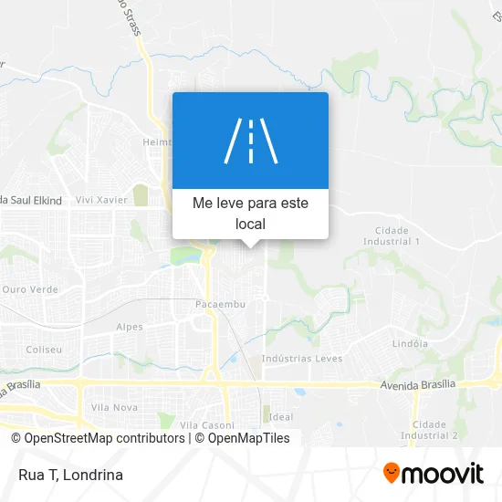 Rua T mapa