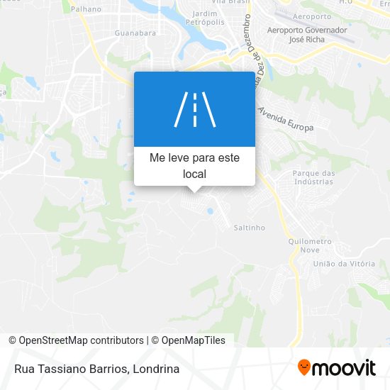 Rua Tassiano Barrios mapa