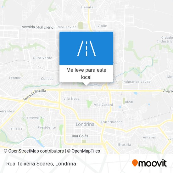 Rua Teixeira Soares mapa